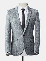 Gentleman Élégant Boutons Confortables Poches Conception Business Blazer Slims - Newchic - Modalova