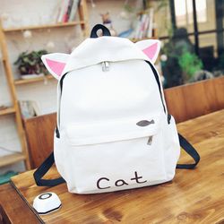 Sac à dos en toile en forme de cartoon lapin mignon sac d'école mignon pour étudiant - Newchic - Modalova