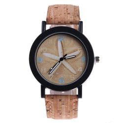Montre à quartz à la mode Montre en cuir de couleur de fleur Montre de taille étanche - Newchic - Modalova