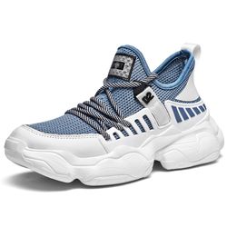 S respirant maille épissage lacets baskets décontractées sport coussinées - Newchic - Modalova