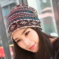 Bonnet Turban ethnique en coton pour s, casquette vintage bon foulard élastique en été - Newchic - Modalova