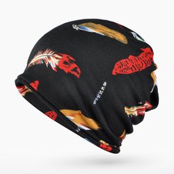 Foulard Roulé Classique Mince à Imprimé de Fourrure Bonnet Décontracté Chaud en Cachemire - Newchic - Modalova