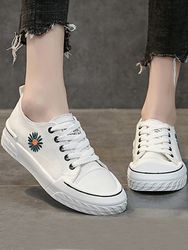 S Daisy Brodé Chaussures De Skate Respirantes Chaussures Plates Décontractées - Newchic - Modalova
