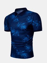 Chemise de golf en coton Slim Fit à manches courtes et à manches courtes - Newchic - Modalova