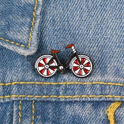 Chapeau rouge broche de vélo Vintage cyclistes Badges épinglettes de sport vélo bijoux cadeau de motard - Newchic - Modalova
