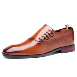 Côté hommes de grande taille style britannique lacets de chaussures de mariage - Newchic - Modalova