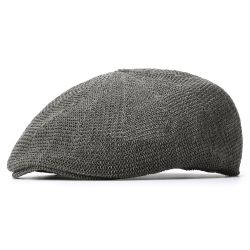 Chapeau de béret de paille de protection solaire d'étés Chapeau plat de visière respirante occasionnelle extérieure - Newchic - Modalova