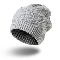 Bonnet Décontracté Automne Hiver Chapeau de Loisir Extérieur Chaud Côtelé en Maille - Newchic - Modalova