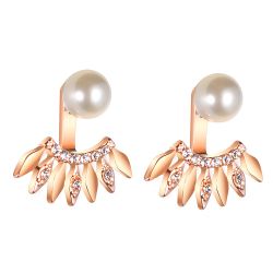 Tendance perle pendante boucles d'oreilles chatoyante strass s boucles d'oreilles - Newchic - Modalova