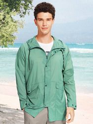 Camel Crown UPF50 + Manteau à capuche mi-long à fente mince sur le devant - Newchic - Modalova