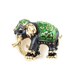 Mode éléphant broche broche gemme alliage métal animaux broches s broche décoration bijoux - Newchic - Modalova