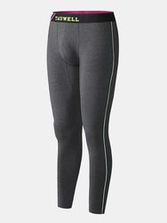 Sous-vêtements thermiques chauffants en cotons Caleçon long respirant de couleur contrastée maigre - Newchic - Modalova