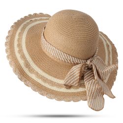 Chapeau de paille pliable de protection solaire d'arc de chapeau de paille de plage - Newchic - Modalova