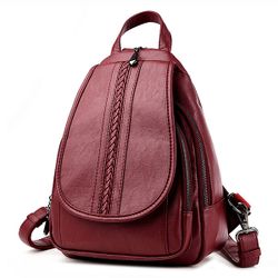 Élégant en cuir PU couleur pure sac de poitrine sac à bandoulière sac à bandoulière sac à dos - Newchic - Modalova