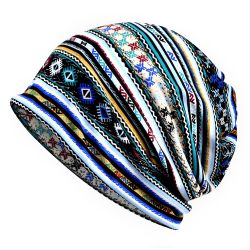 Coton motifs géométriques casquette de bonnet occasionnels chapeaux extérieur soleil casquette foulard double usage - Newchic - Modalova
