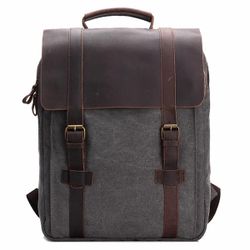 Sac à dos homme femme vintage en toile pour ordinateur portable 15 pouces - Newchic - Modalova