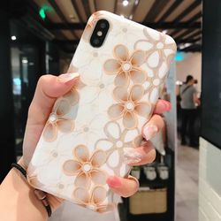 Coque Arrière Coque Arrière Anti-Chute Pour iPhone Vogue Vintage Flower TPU - Newchic - Modalova