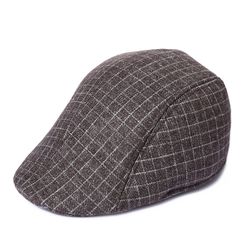 Chapeau mens courbé à bord courbé en feutre béret casquettes chapeau chaud avant décontracté parasol - Newchic - Modalova