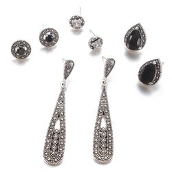 Paires bohème s bijoux ensemble oreille gouttes boucles d'oreilles glamour cristal bijoux opale - Newchic - Modalova