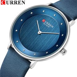 Montres de luxe en cuir dames montre-bracelet à quartz montre décontractée horloge étanches - Newchic - Modalova