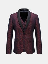 Trois pièces costume jacquard impression robe de mariée costume costume hôte robe pour hommes - Newchic - Modalova