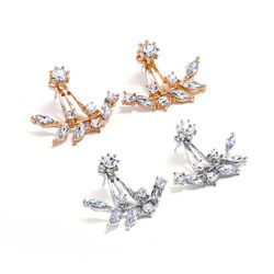 Boucles d'Oreilles De Mode Boucles D'Oreilles Brisées Montées Strass Flash Boucles D'oreilles Élégantes Bijouxs - Newchic - Modalova