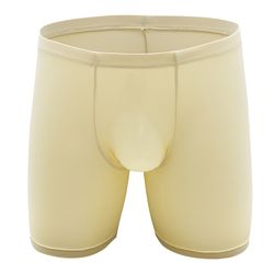 Soft Caleçon de sport mince taille moyenne en soie glacée respirant Longueur Nylon Caleçon boxeur - Newchic - Modalova