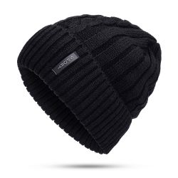 S Hiver Laine Tricot Bonnet Oreille Chaude Épaisse Vogue Vintage En Plein Air Casual Neige Ski Vélo Bonnet - Newchic - Modalova