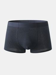Coton de couleur pure Soft Boxer respirant Caleçon antibactérien en maille entrejambes - Newchic - Modalova
