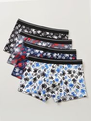 S Multipacks Impression Sous-vêtements Coffrets-cadeaux confortables Patchwork Boxer - Newchic - Modalova