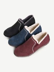 LOSTISY Doublure en fourrure Mocassins chauds antidérapants Bottes plates décontractéess - Newchic - Modalova