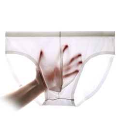 Slip Décontrcté Respirant Transparant en Soie Glacée Sous-vêtement Mince sans Couture pour Homme - Newchic - Modalova