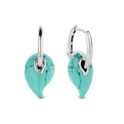 Boucles d'Oreilles Poolside reflections 7791TQ - Boucles d'Oreilles Argent forme goutte pierre Turquoise Bijoux - Ti Sento - Modalova