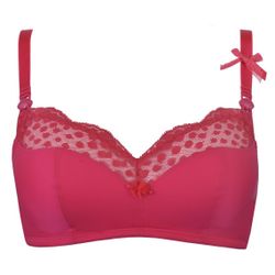 Promo : Soutien-gorge de grossesse et d'allaitement sans armatures - fuchsia - Cache Coeur - Modalova