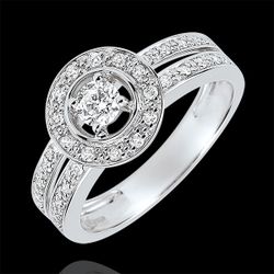 Bague de Fiançailles Destinée - Lady - diamant 0.16 carat - or blanc 18 carats - Edenly - Edenly - Modalova