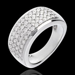 Bague Constellation - Astrale - grand modèle - or blanc 18 carats - 1.01 carats - 56 diamants - Edenly - Edenly - Modalova