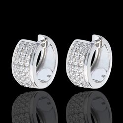 Boucles d'oreilles Constellation - Astrale - grand modèle - or blanc 18 carats pavé - 0.43 carat - 54 diamants - Edenly - Edenly - Modalova