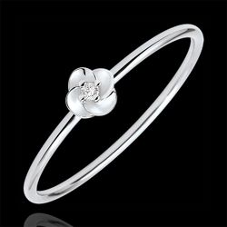 Bague Ãclosion - Première Rose - Petit Modèle - or blanc 18 carats et diamant - Edenly - Edenly - Modalova