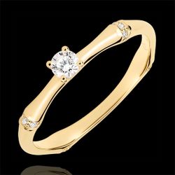 Bague de fiançailles Jungle Sacrée - diamant 0.09 carat - or jaune 18 carats - Edenly - Edenly - Modalova