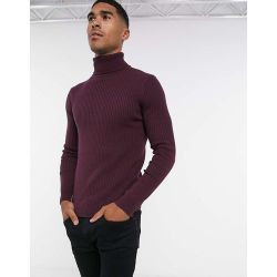 Hommes Brave Soul Hume Designer Entonnoir Haut Col Roulé Coton Pull Tricot