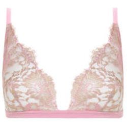 Soutien-gorge triangle sans armatures Prestige en soie et dentelle Françoise - Valery - Modalova