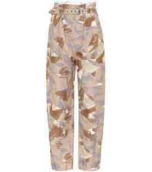 Exclusivité Mytheresa – Pantalon paper bag Iona imprimé en coton et lin - Isabel Marant - Modalova