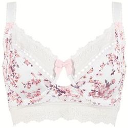 Corbeilles & balconnets Soutien-gorge grand maintien C, D et E blanc/poudre Amourette - Brigitte Bardot - Modalova