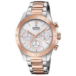 Montre Festina Boyfriend Collection - Montre Chronographe Bicolore Rose Festina Montres - F20398-1 - Modalova