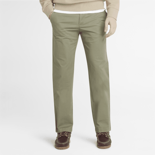 Pantalon chino en sergé extensible en vert, , vert, Taille: 28 - Timberland - Modalova