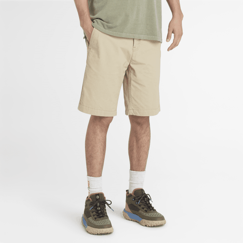 Short chino Claremont en popeline en beige, , Beige, Taille: 29 - Timberland - Modalova