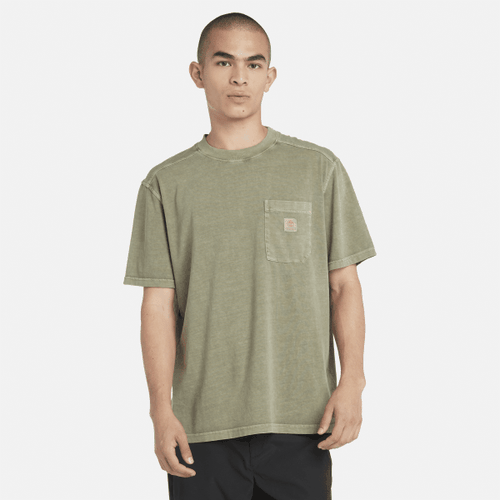 T-shirt à poche poitrine Merrymack River en vert, , vert, Taille: L - Timberland - Modalova