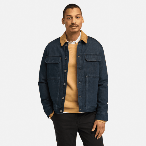 Veste isolée style camionneur en denim en bleu foncé, , bleu, Taille: 3XL - Timberland - Modalova