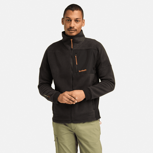 Polaire zippée en mélange de matières Polartec en noir, , noir, Taille: S - Timberland - Modalova