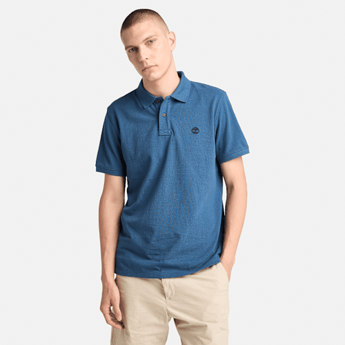 Polo en piqué Millers River en bleu foncé, , bleu, Taille: L - Timberland - Modalova